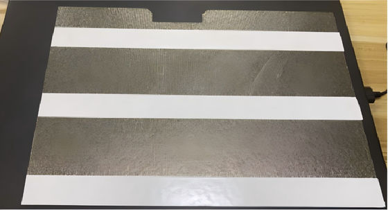 2D Rigid Phlogopite Mica Sheet , Golden Color Mica Board Sheet Partially Glued