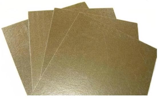2D Rigid Mica Sheet For Heater , Phlogopite Mica Plate Electrical Insulation
