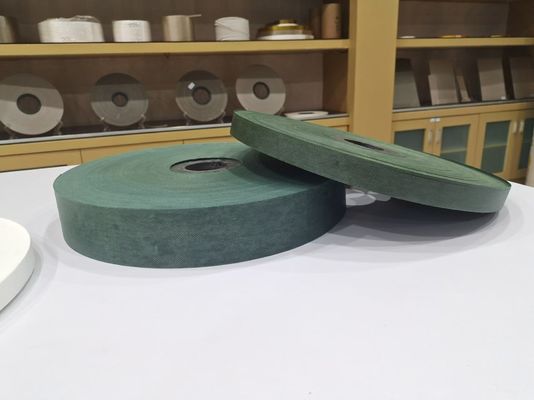 Oliver Green Color Non Woven Fabric Tape Roll For Cable Industry