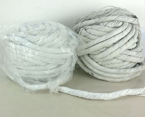 Flame Retardant Rock Wool Rope / Inorganic Paper Rope For Cables And Wires