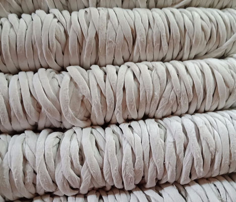 Flame Retardant Rock Wool Rope / Inorganic Paper Rope For Cables And Wires