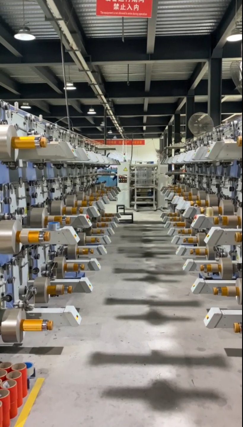Mica tape winding line workshop at YT MICA production base