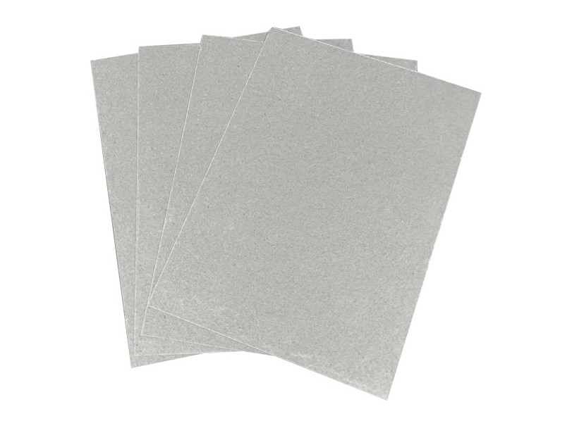 Stack of muscovite mica sheets in silver white from the same sheet range